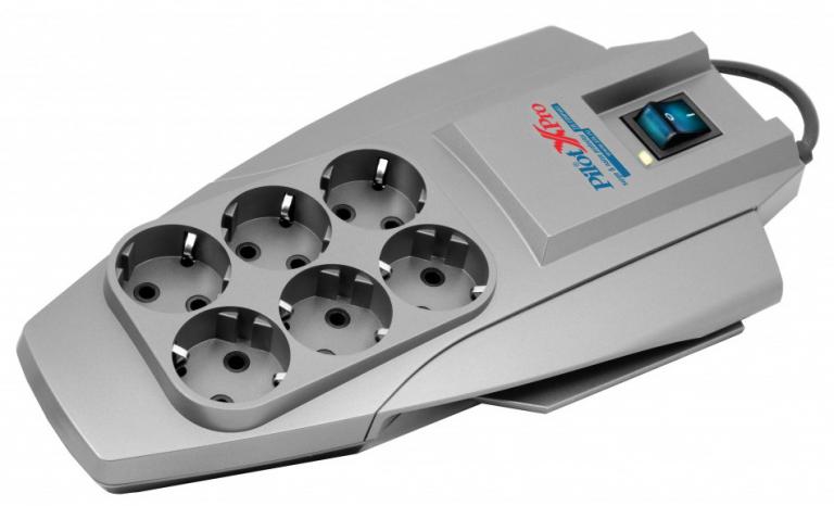 Сетевой фильтр Pilot X-Pro 10 м, 6 розеток, Zero Start биметаллический ...