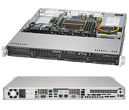 Корпус SuperMicro CSE-813MFTQC-350CB 1U 350W черный