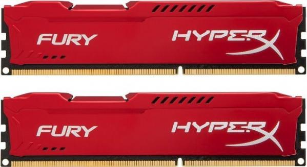 Память DDR4 8Gb 3200MHz Kingston HX432C16FB3/8 HyperX FURY Black RTL PC4-25600 CL16 DIMM 288-pin 1.35В