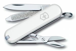 Нож перочинный Victorinox Classic (0.6223.7) 58мм 7функц. белый без упаковки