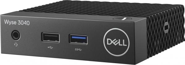 Тонкий Клиент Dell Wyse Thin 3040 3Y PS WiFi Atom x5-Z8350 (1.44) 2Gb SSD16Gb HDG400 ThinOs GbitEth WiFi 24W мышь черный