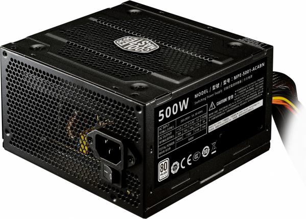 Блок питания Cooler Master ATX 500W Elite V4 80+ (24+4+4pin) 120mm fan 5xSATA RTL