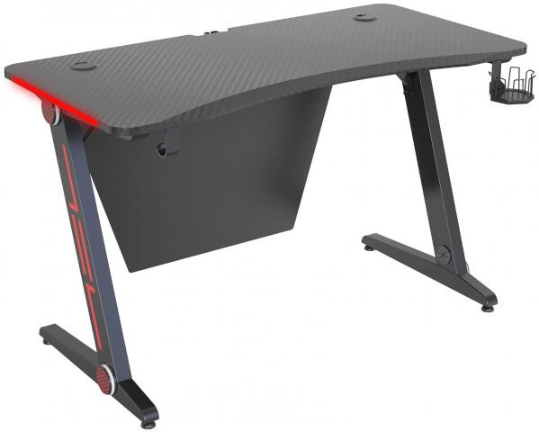 Стол игровой Cactus CS-GTZ-BK-CARBON-RED столешница МДФ карбон каркас черный