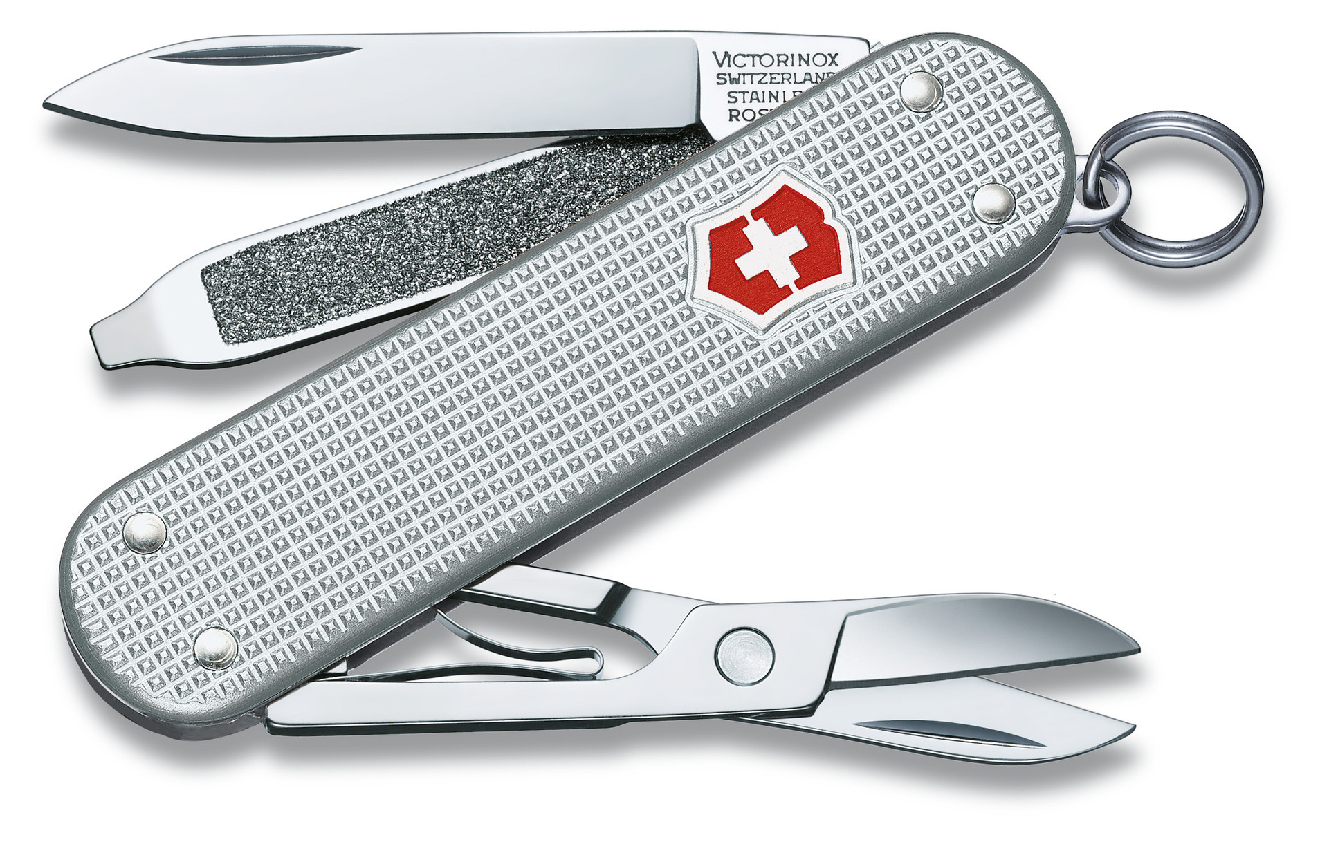 Нож перочинный Victorinox Classic Alox (0.6221.26) 58мм 5функц. серебристый подар.коробка