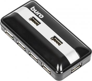 Разветвитель USB 2.0 Buro BU-HUB7-U2.0 7порт. черный