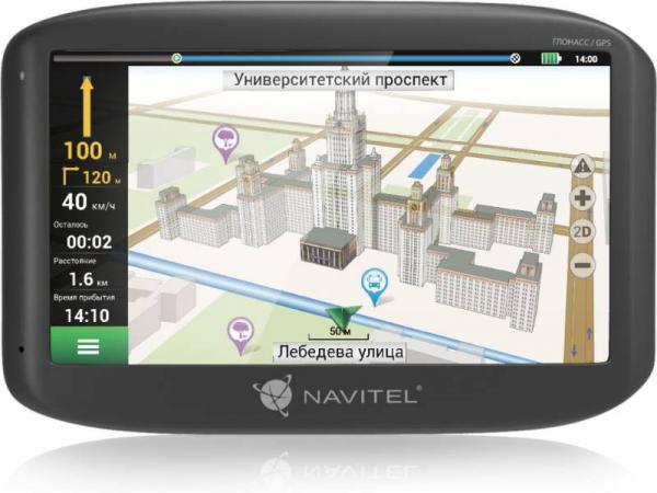 Навигатор Автомобильный GPS Navitel G500 5" 480x272 4Gb microSDHC серый Navitel