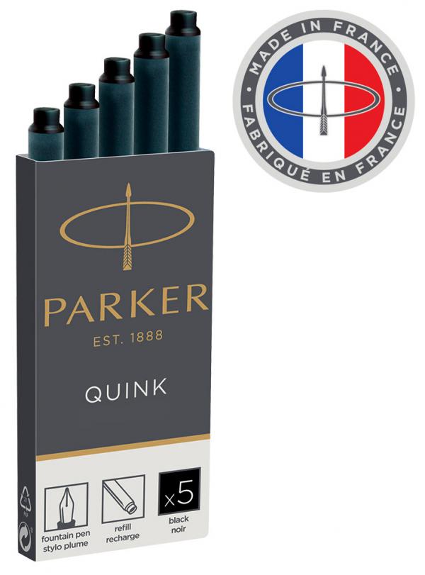 Картридж Parker Quink Ink Z11 (1950382) черный чернила для ручек перьевых (5шт)