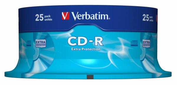 Диск CD-R Verbatim 700Mb 52x Cake Box (25шт) (43432)