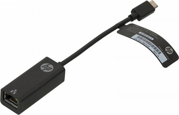 Переходник HP USB Type C-RJ45 черный (V8Y76AA)