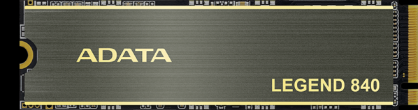 Твердотельный накопитель / ADATA ALEG-840-512GCS / ADATA SSD LEGEND 840, 512GB, M.2(22x80mm), NVMe, PCIe 4.0 x4, 3D TLC, R/W 5000/3400MB/s, IOPs 520 000/450 000, TBW 325, DWPD 0.36, with Heat Spreader (5 лет)