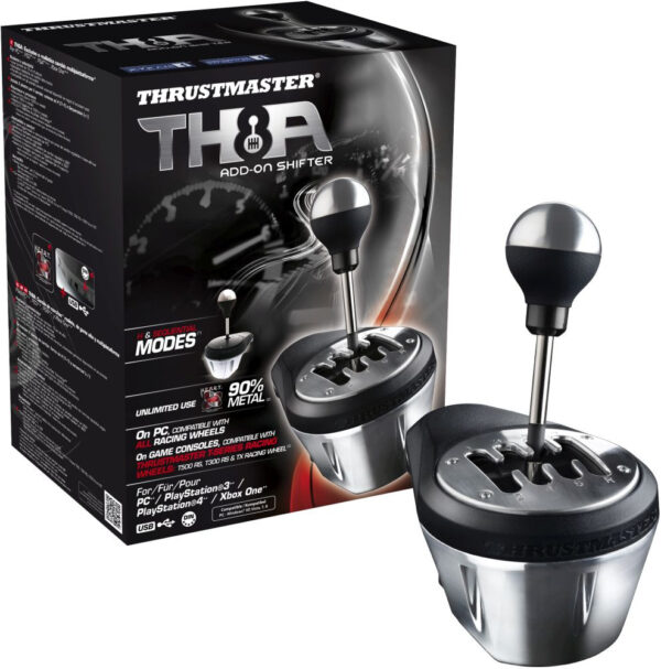 Блок рычагов ThrustMaster TH8A ADD-ON SHIFTER черный USB