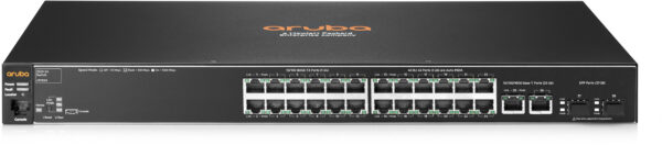 Сетевой коммутатор / Aruba 2530, 24 / Aruba 2530 24 Switch (Managed, L2, 2410/100 + 210/100/1000 + 2SFP, Fanless design, Rackmount 19”)