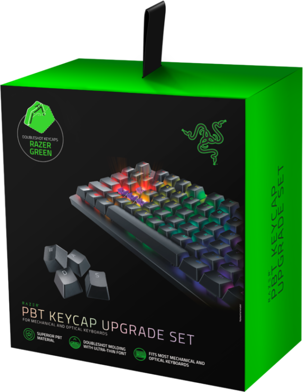 Кейкапы для клавиатуры Razer PBT Keycap Upgrade Set - Razer Green / Razer PBT Keycap Upgrade Set, Razer Green / Razer PBT Keycap Upgrade Set - Razer Green