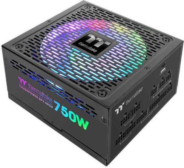 Блок питания Thermaltake ATX 750W Toughpower GF2 ARGB 80+ gold (24+4+4pin) APFC 140mm fan color LED 9xSATA Cab Manag RTL