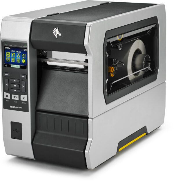 Принтер этикеток промышленный TT ZT610 со смотчиком / Zebra ZT610 / TT Printer ZT610; 4``, 203 dpi, Euro and UK cord, Serial, USB, Gigabit Ethernet, Bluetooth 4.0, USB Host, Rewind, Color, ZPL