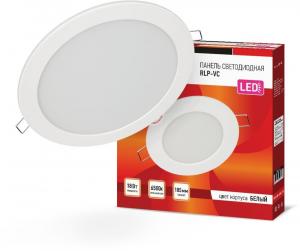 Панель светодиод. Inhome RLP-VC 18Вт 6500K белый опал