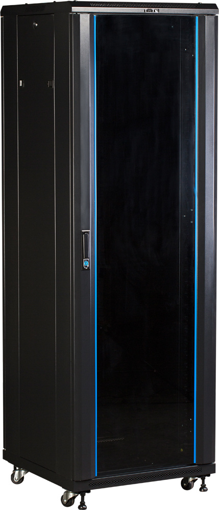 Шкаф серверный Lanmaster Business (TWT-CBA-47U-6X12-00) 47U 600x1200мм без пер.дв. без задн.дв. 2 бок.пан. 800кг черный