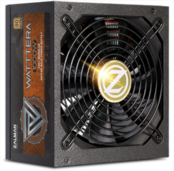 Zalman ZM1000-EBTII, 1000W, ATX12V v2.3, EPS, APFC, 14cm Fan, 80+ Gold, Full Modular, Retail