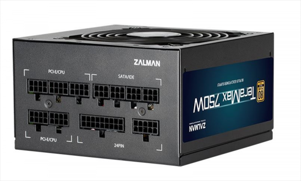 Zalman ZM750-TMX, 750W, ATX12V v2.52, APFC, 12cm Fan, 80+ Gold, Full Modular, Retail