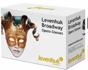 Бинокль Levenhuk 3x 25мм Broadway 325F с подсветкой и цепочкой белый (28817) (плохая упаковка)