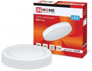 Панель светодиод. Inhome NRLP-eco 24Вт 4000K белый опал