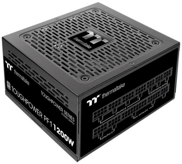 Блок питания Thermaltake ATX 1200W Toughpower PF1 80+ platinum (24+4+4pin) APFC 140mm fan color LED 12xSATA Cab Manag RTL