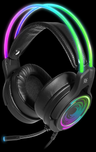 Defender Игровая гарнитура Cosmo PRO объемный звук 7.1, RGB, 2.1 м / Defender Cosmo PRO / Defender Игровая гарнитура Cosmo PRO объемный звук 7.1, RGB, 2.1 м