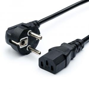 Кабель питания GoPower евровилка CEE 7/7-C13 1.8м ПВХ 0.75мм черный (1/10/160) / GoPower 00-00024054 / Кабель питания GoPower евровилка CEE 7/7-C13 1.8м ПВХ 0.75мм черный (1/10/160)