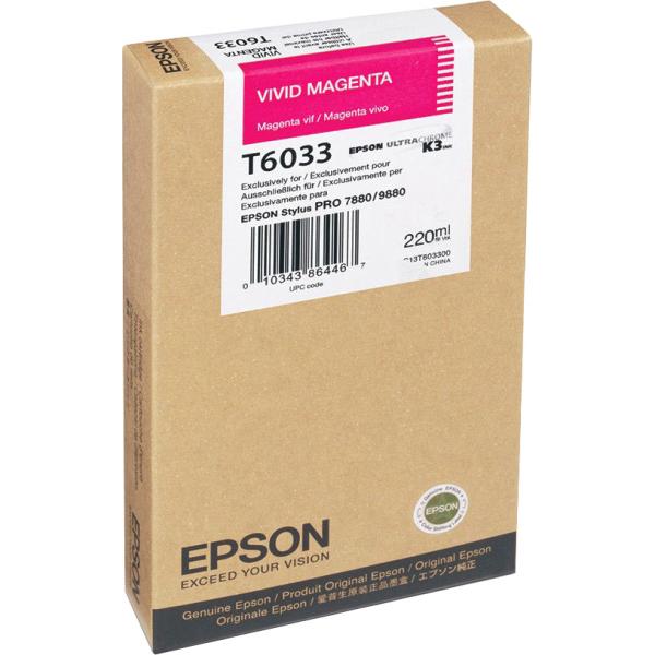 Картридж / Epson C13T603300 / Картридж/ Epson I/C SP-7880/9880 220ml Vivid Magenta