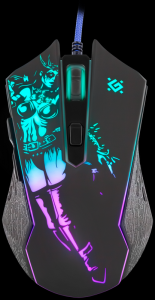 Defender Проводная игровая мышь Sin`Sister GM-933 6 кнопок,7200dpi / Defender 52933 / Defender Проводная игровая мышь Sin`Sister GM-933 6 кнопок,7200dpi