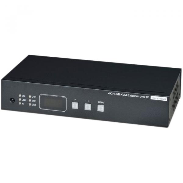 Передатчик / SCT HKM02BPT-4K / SCT HKM02BPT-4K Передатчик KVM HDMI(1.4, до 4K(30Гц), USB, аудио, RS232 и ИК сигналов по Ethernet до 150м (CAT5e/CAT6), поддержка питания устройства по стандарту PoE 802.3af.