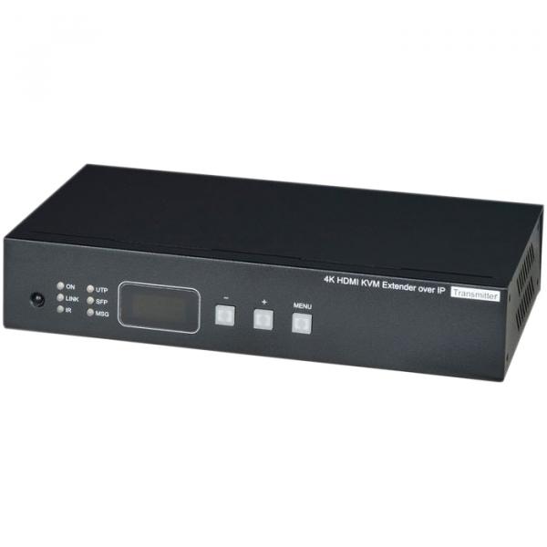 Передатчик / SCT HKM02BT-4K / SCT HKM02BT-4K Передатчик KVM HDMI(1.4, до 4K(30Гц), USB, аудио, RS232 и ИК сигналов по Ethernet до 150м (CAT5e/CAT6).