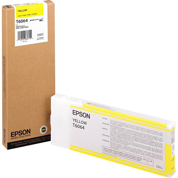 Картридж / Epson C13T606400 / Картридж/ Epson I/C SP-4880 220ml Yellow