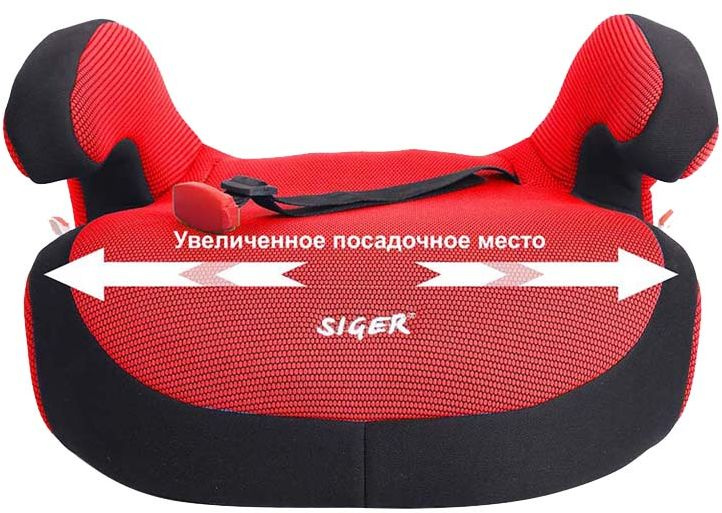 Автокресло Siger KRES0012 от 22 до 36 кг (3) красный/черный