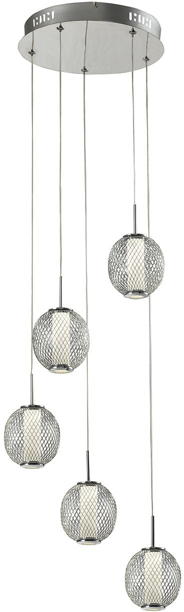 Светильник Escada 10250/5LED подвес. 4000K хром/белый