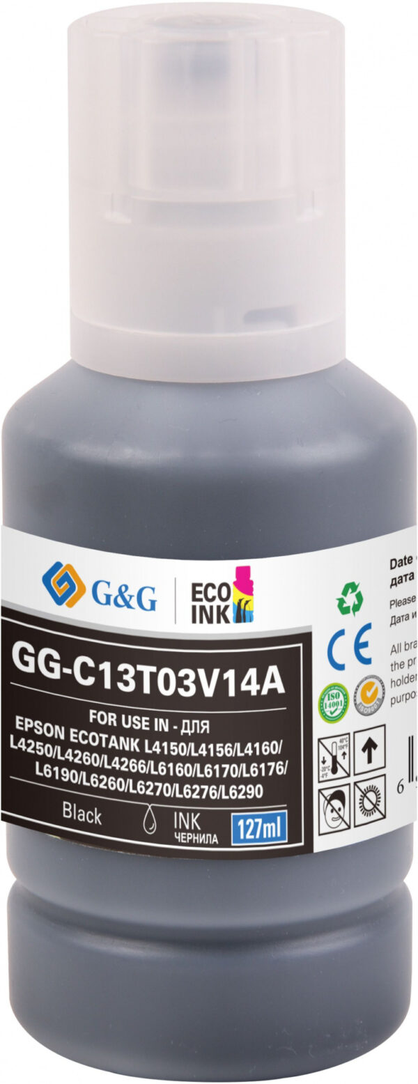 Чернила GG GG-C13T03V14A 101BK черный127мл для Epson L4150/L4160/L6160/L6170