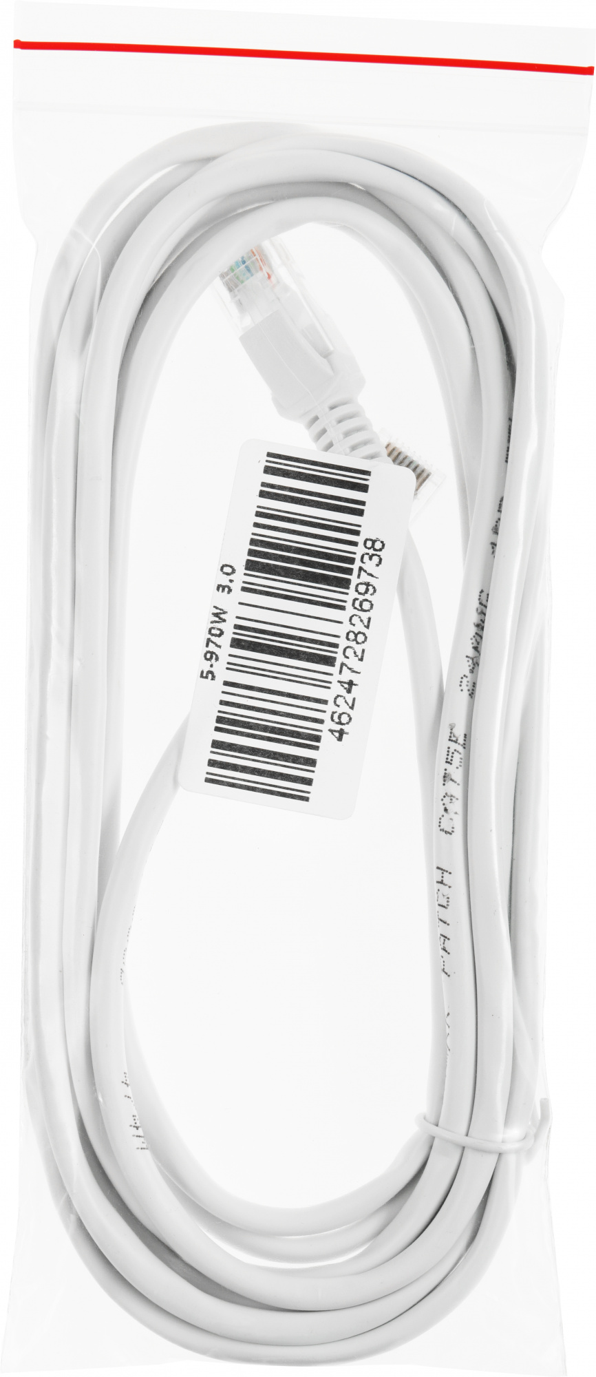 Патч-корд Premier 5-970 UTP 4 пары cat5E solid CCA molded 3м белый RJ-45 (m)-RJ-45 (m)