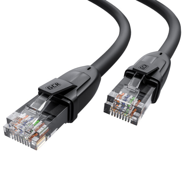 GCR Патч-корд прямой 0.3m UTP кат.6, черный, 24 AWG, ethernet high speed, RJ45, T568B, GCR-52523 / Greenconnect GCR-52523 / GCR Патч-корд прямой 0.3m UTP кат.6, черный, 24 AWG, ethernet high speed, RJ45, T568B, GCR-52523