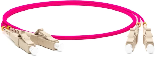 Патч-корд Hyperline FC-D2-504-LC/PR-LC/PR-H-2M-LSZH-MG FC-D2-504-LC/PR-LC/PR-H-2M 2x50/125 OM4 LC дуплекс-LC дуплекс 2м LSZH