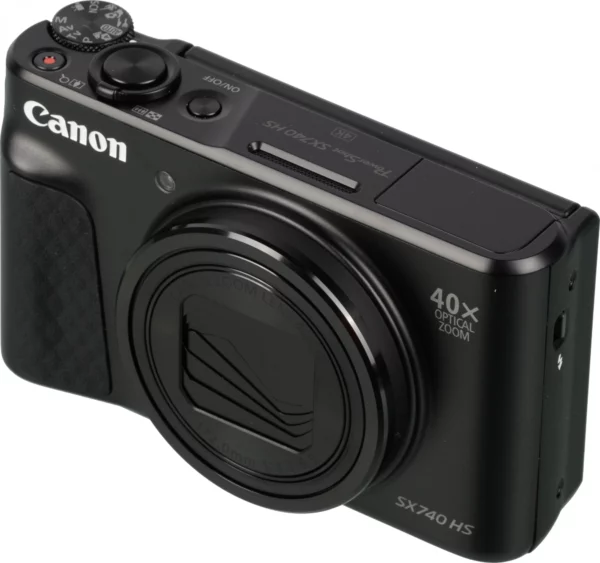 Фотоаппарат Canon PowerShot SX740HS черный 21.1Mpix Zoom40x 3" 4K SDXC/SD/SDHC CMOS 1x2.3 IS opt 1minF turLCD 10fr/s 30fr/s HDMI/WiFi/NB-13L