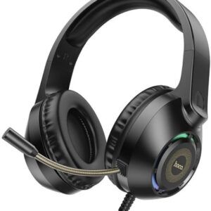 Наушники с микрофоном Hoco W108 Sue черный 2м мониторные USB оголовье (W108)