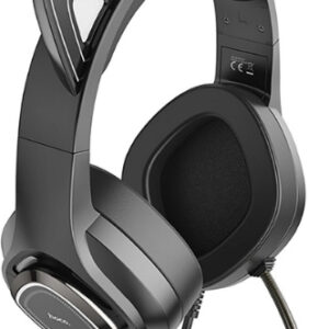 Наушники с микрофоном Hoco W107 Cute cat черный 2м мониторные USB оголовье (W107)