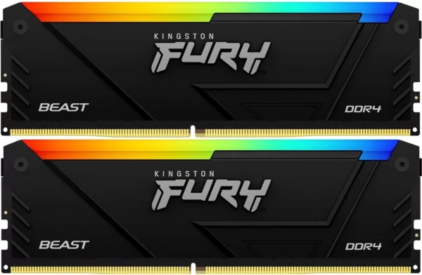 Память DDR4 2x8GB 2666MHz Kingston KF426C16BB2AK2/16 Fury Beast RTL PC4-21300 CL16 DIMM 288-pin 1.2В kit dual rank Ret