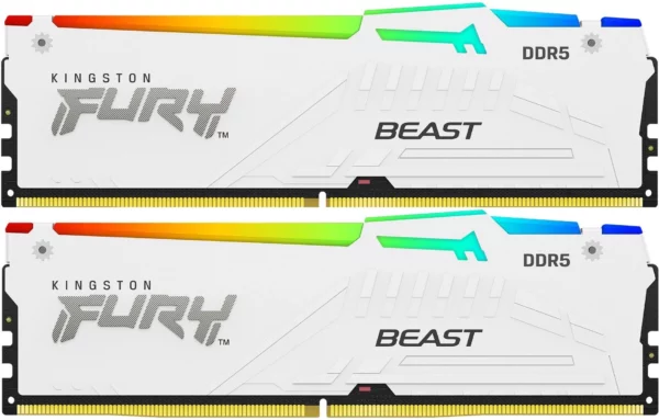 Память DDR5 2x16GB 6400MHz Kingston KF564C32BWEAK2-32 Fury Beast RGB RTL PC5-51200 CL32 DIMM 288-pin 1.4В kit Ret