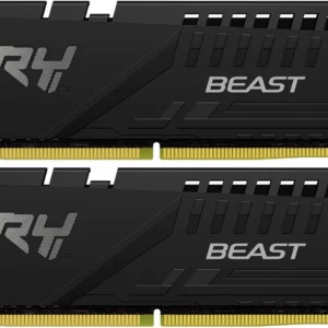 Память DDR5 2x32GB 6000MHz Kingston KF560C30BBEK2-64 Fury Beast RTL PC5-48000 CL30 DIMM 288-pin 1.4В kit single rank Ret