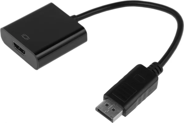 Кабель-переходник аудио-видео H105 DisplayPort (m)/HDMI (f) 0.15м. черный (A3378)