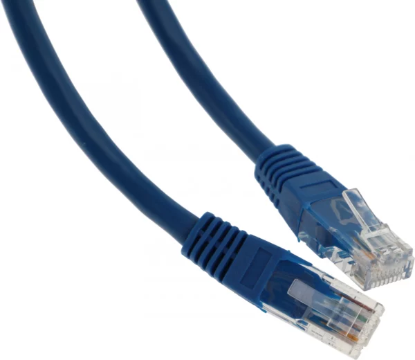 Патч-корд PP6U-0.5M/B 10000G UTP 4 пары cat6 CCA molded 0.5м синий RJ-45 (m)-RJ-45 (m)