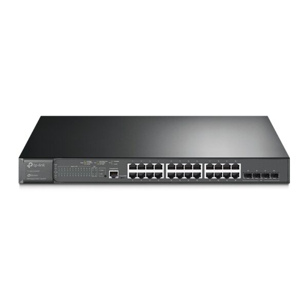 Коммутатор / TP-Link SG3428MP / Коммутатор/ JetStream 28-port Gigabit L2+ Managed Switch with 24-port PoE+, PoE budget up to 384W, support SDN