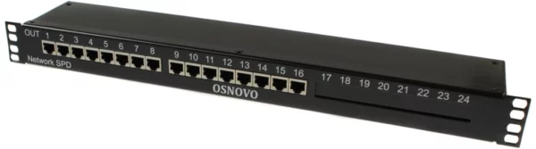 Грозозащита Osnovo SP-IP16/1000PR 1U