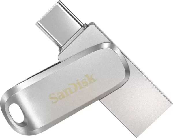 Флеш Диск Sandisk 256Gb Ultra Dual Drive Luxe SDDDC4-256G-G46 USB3.1 серебристый